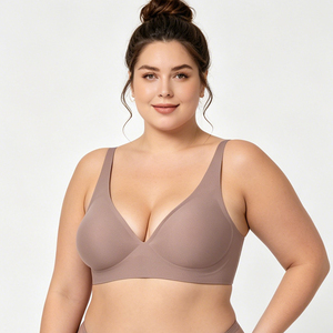 Reggiseno da allattamento senza cuciture in tessuto elasticizzato per donna, taglie forti, senza ferretto, all'ingrosso, in saldo - Product Image 1