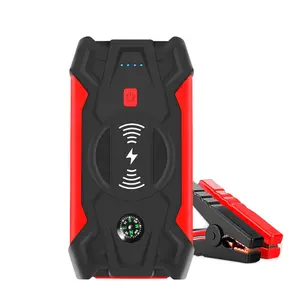 AHTECH Car jump starter with wireless charger 39800mAh portable car battery booster 12V battery jump starter for emergency use