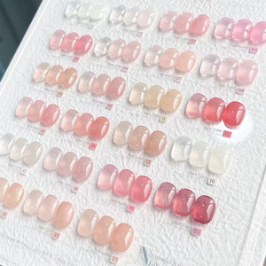 Kit de vernis à ongles gel UV nude 23 couleurs 15ml avec lampe de polymérisation, kit de vernis gel LED professionnel pour manucure en salon - Product Image 1