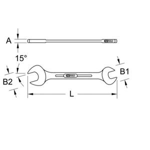 KS TOOLS - 517.0711 Clés à fourche doubles (mm) - EAN 4042146127759 CLÉS OUVERTES - Product Image 2