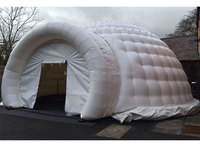 Château gonflable commercial, maison de rebond, fête, tente igloo gonflable blanche, dôme, tente gonflable pour réunions et événements