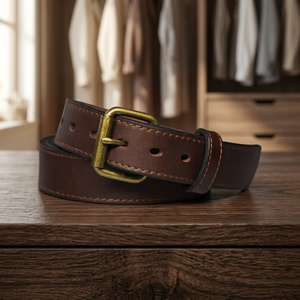 Factory Wholesale Cowhide Genuine Leather Braided Skull Pin Buckle <b>Belt</b> for Women - Product Image 3