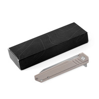 Couteau pliant d'extérieur tranchant, manche G10, lame D2, couleur désert, qualité industrielle, personnalisable OEM, multifonction, fabriqué en Chine, emballé