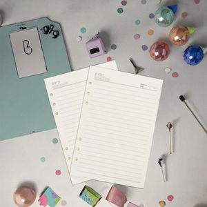 Daolin haute qualité A5 A6 A7 anneau planificateur Inserts et recharges 6 trous feuilles mobiles spirale journal avec 100g papier matériel cadeau parfait - Product Image 3