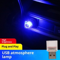 Lámpara LED USB Mini para Auto 2026, Decorativa, de Plástico, para Ambiente Interior, Fácil Instalación, Portátil, Plug and Play