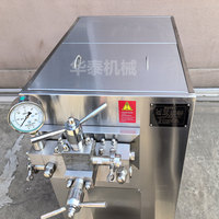 Nieuwe Huatai 304 hogedruk homogenisator voor verse melk, fruitsap, sojamelk en batch voedselverwerkingsmachine