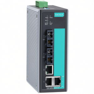 สวิตช์อีเธอร์เน็ตแบบติดตั้งบนราง DIN สำหรับอุตสาหกรรม Moxa EDS-405A-MM-SC-T แบบจัดการได้ 5 พอร์ต - Product Image 2