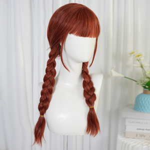 <span class=keywords><strong>Perruque</strong></span> synthétique résistante à la chaleur, petite boucle crépue, fibre haute température, couleur marron, pour Halloween, Wednesday Season 2 <span class=keywords><strong>Addams</strong></span> - Product Image 3