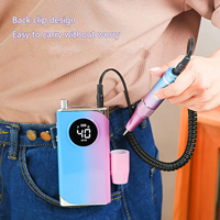 Offre Spéciale : Ponceuse à Ongles Électrique Sans Fil Rechargeable, Colorée, Haute Puissance, Faible Bruit, Outil de Polissage et de Coupe des Ongles