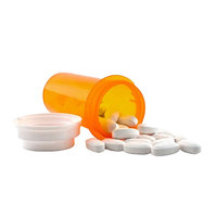 Bouteilles de médicaments et de soins de santé scellées à presser et à tordre, capsules sûres Boîtes de médicaments de voyage en plastique PP de qualité alimentaire