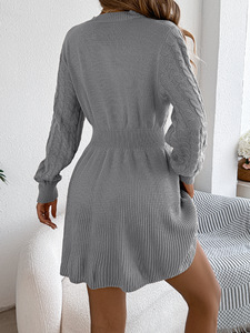 <span class=keywords><strong>MIER</strong></span> M9386 Robes mini pour femmes de haute qualité, écologiques, style gothique streetwear, taille naturelle, lavables, à manches longues - Product Image 2