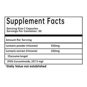 JAYHOO Kurkuma Softgel Capsules met Curcumine, 30 Vegetarische Capsules, Antioxidant & Immuunsysteemondersteuning voor Lichamelijke & Geestelijke Gezondheid - Product Image 2