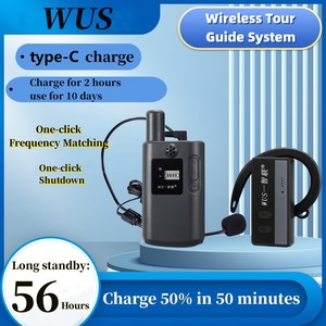 Récepteurs pour visiter la cathédrale Notre-Dame de <span class=keywords><strong>Paris</strong></span> 56 heures 999 canaux 2.4G 100 mètres système de guide touristique dispositif pièce audio - Product Image 2
