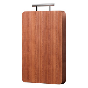 Double-Sided Ebony Wood Cutting Board Rectangle Anti-Bacterial Anti-Mold With Handle Kitchen Chopping Block - Product Image 5