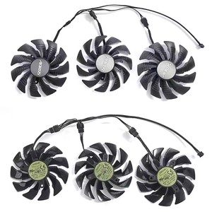 Ventilateur de refroidissement 95mm T129215BU PLD10015B12H GTX1080Ti pour ventilateur graphique de refroidissement Gigabyte AORUS GeForce GTX <span class=keywords><strong>1080</strong></span> Ti <span class=keywords><strong>Xtreme</strong></span> Edition 11G - Product Image 2