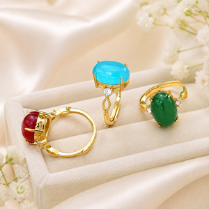 Anello ovale classico, dal design elegante e un accessorio alla moda per l'uso quotidiano. - Product Image 3