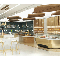 Café sucré boutique kiosque fabricant café boutique bar comptoir boulangerie gâteau affichage conception vitrine magasin de bonbons luminaires meubles