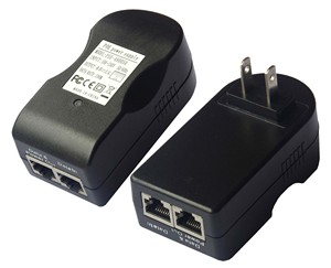 Adaptador de fuente de alimentación de CC de alta capacidad para cámaras IP, fuente de alimentación de 2-RJ45 24V DC 1A 24W, alimentación sobre Ethernet (POE), Ideal para cámaras IP VOIP WiFi - Product Image 6
