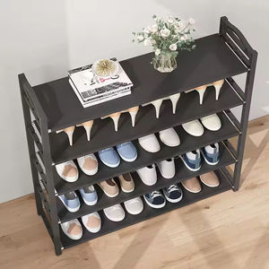 Estante de exhibición de zapatos independiente para muebles de metal plástico, DIY estante de <span class=keywords><strong>almacenamiento</strong></span>, estante de zapatos familiar, casillero, estante de Zapatos de diseño Simple - Product Image 6