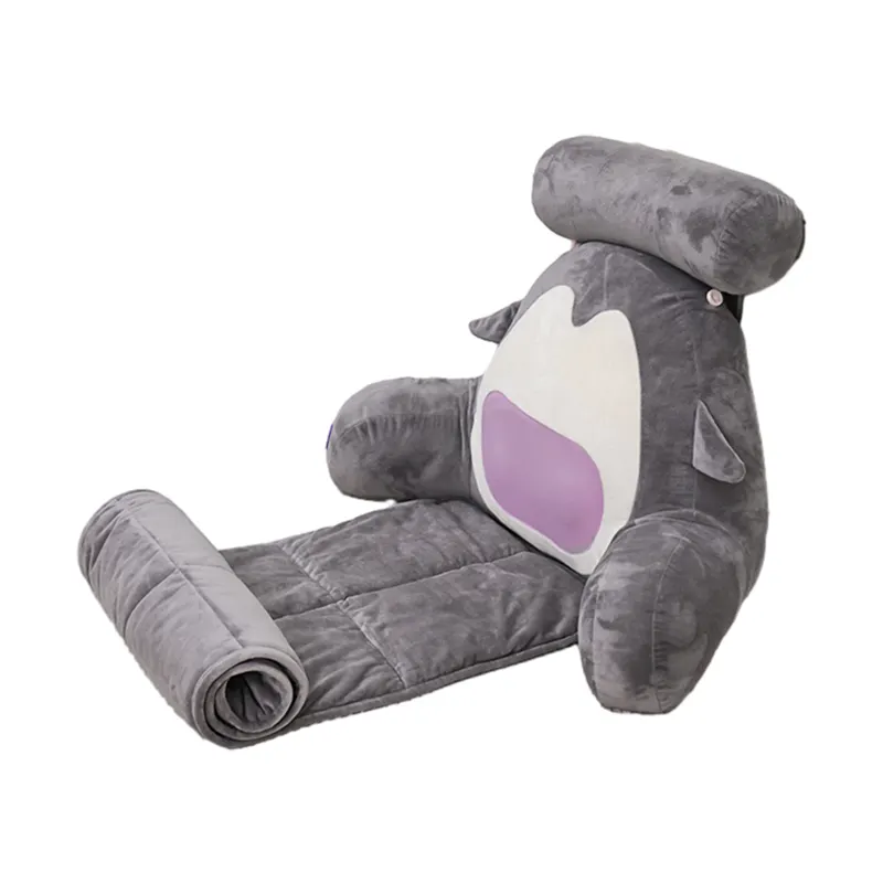 Pinguim Rolling Mat Suporte Pescoço Lesekissen Encosto Cama Descanso Voltar Leitura Travesseiro Com Braços