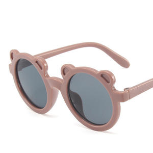 Gafas de Sol Redondas para Niñas, Diseño de Oso de Dibujos Animados, Moda Infantil, Venta al Por Mayor - Product Image 6