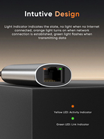 CableCreation Nuevo Adaptador USB-C a Ethernet de 5 Gbps [RTL8157] con Protección OTP de Aleación de Aluminio para MacBook Thunderbolt 5/4/3
