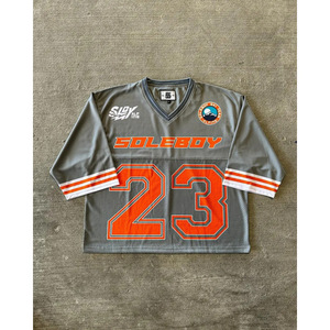 <span class=keywords><strong>T</strong></span>-<span class=keywords><strong>shirt</strong></span> de sport ample à <span class=keywords><strong>col</strong></span> en <span class=keywords><strong>V</strong></span> pour <span class=keywords><strong>homme</strong></span>, style Y2K Hip-hop, imprimé lettres, manches courtes, respirant, nouvelle collection transfrontalière Europe-Amérique 2025 - Product Image 6