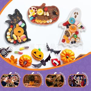 Pengzhan Halloween Serving <b>Tray</b> Wooden Decorative <b>Snack</b> Plate For Party Food Display - Product Image 4
