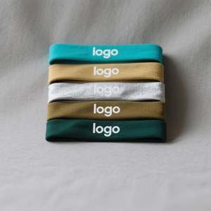 Bandeau de Sport Élastique Personnalisé pour <span class=keywords><strong>Femme</strong></span> Couleur Unie Antidérapant Anti-Sueur Bande de Cheveux d'Entraînement Absorbant Protecteur avec Logo Personnalisé - Product Image 1