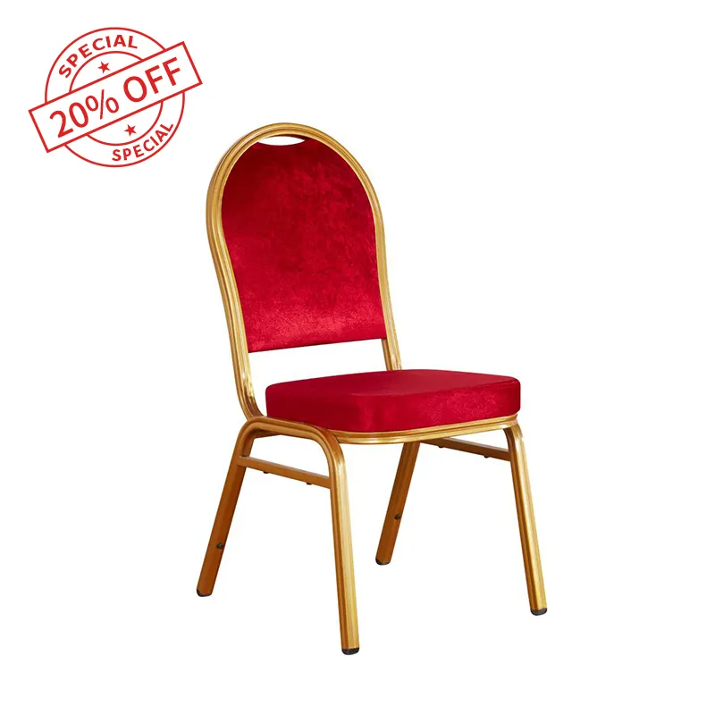 Factory directly sell Iron and metal hotel Banquet chair Home aluminium Dining chair Church Chair