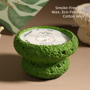 Bougie d'aromathérapie naturelle à la cire de soja, temps de combustion de 1 à 4 heures, sauge blanche de Californie, cèdre, sapin, épicéa, ambiance poétique, rétro - Product Image 2