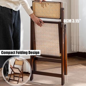 Chaise pliante classique <span class=keywords><strong>en</strong></span> bambou robuste, idéale pour le <span class=keywords><strong>jardin</strong></span> et la cour |   Chaise <span class=keywords><strong>de</strong></span> fête <span class=keywords><strong>de</strong></span> style Wimbledon antique, mobilier d'extérieur - Product Image 5