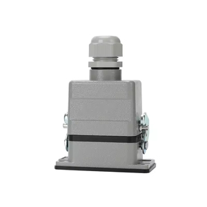 Connettore di Alimentazione WZUMER HE-4 per Impieghi Gravosi, 4 Pin, Ingresso Superiore, Leva Singola con Blocco, IP65, <span class=keywords><strong>16A</strong></span> 250V, Set Maschio e Femmina - Product Image 1