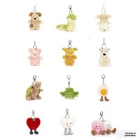 Porte-clés en peluche ours de dessin animé moelleux, design animaux et aliments variés, en coton doux rembourré, breloque de sac, pendentif, souvenir, décoration, cadeau pour 14 ans et plus