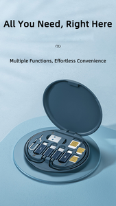 販促業界向け多機能5in1ポータブルデータケーブル収納ボックス汎用充電デバイス - Product Image 2