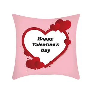 Новый стиль День Святого Валентина диван наволочка с розовым праздничным принтом Сердце украшение для дома подушка