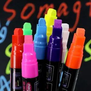 8pcs/pack Marker Water-based Dye Ink Hair Sticks Pen Premium Chalk Markers Liquid Chalk Pens Colored Liquid Chalk Markers