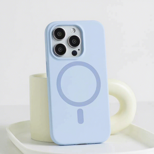 <span class=keywords><strong>Coque</strong></span> de téléphone en silicone liquide de haute qualité avec anneau magnétique, compatible avec <span class=keywords><strong>iPhone</strong></span> 17/16/15/14/13/12 - Product Image 1
