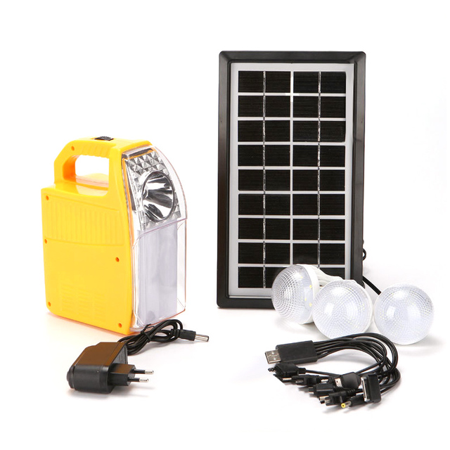 Portable Power Station Solar Generator with Solar Panel & Flashlights for Solar Power Kit with LED Lamp