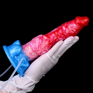 NNSX Dildo gonflable en silicone, formes animal (chien, cheval, dragon), pénis artificiel, pour stimulation vaginale et du point G - Product Image 4