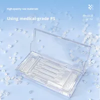 Boîte de rangement rectangulaire pour médicaments, boîte de protection scellée pour seringues jetables transparentes, vente en gros, directement du fabricant
