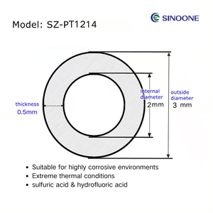 Nhà máy supplyozone kháng <span class=keywords><strong>PTFE</strong></span> ống ống cho nước và các dung môi hóa học hữu cơ chất lượng tốt nhiệt độ cao - Product Image 4