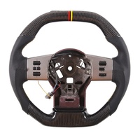Volant en fibre de carbone forgé avec LED pour Nissan Frontier 4x4 Navarra Np300 2004 2006 2007 2008 2009 2010 2011 2012