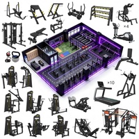 Equipo de Gimnasio Comercial Completo con Máquinas de Fuerza con Peso Seleccionable y Diseño 3D para Instalaciones Profesionales de Fitness