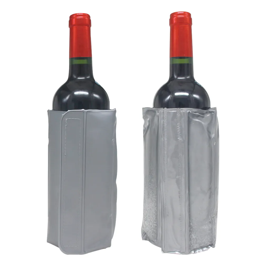 Sacs personnalisés réutilisables, sachet de Gel de vin en PVC pour les aliments secs, sac de glace pour les maux de tête, vente en gros