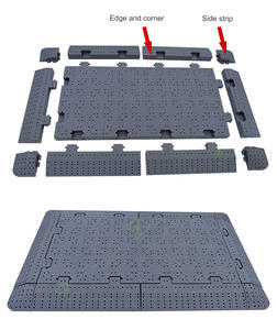 Revêtement de sol en plastique PP à emboîtement pour la protection de l'herbe, protection temporaire de terrasse extérieure, tapis de protection pour événements, dalles de sol - Product Image 5