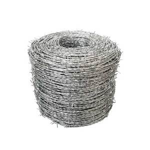 Fil <span class=keywords><strong>barbelé</strong></span> galvanisé à double torsion haute tension Bwg17*200m pour l'agriculture anti-escalade - Product Image 3