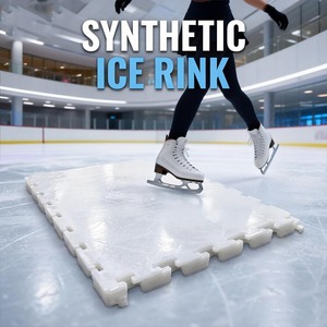 Patinoire synthétique portable de haute qualité - Installation facile, plaque PE intérieure/extérieure, meilleur <span class=keywords><strong>glace</strong></span> artificielle pour la pratique - Product Image 1