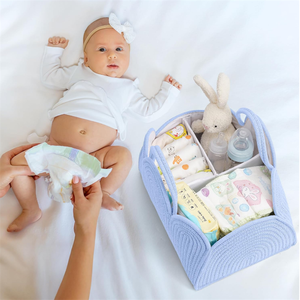 Cesta Organizadora <span class=keywords><strong>de</strong></span> <span class=keywords><strong>Pañales</strong></span> para Bebé a Precio Económico, Cesta <span class=keywords><strong>de</strong></span> Almacenamiento <span class=keywords><strong>de</strong></span> <span class=keywords><strong>Pañales</strong></span> <span class=keywords><strong>de</strong></span> Cuerda <span class=keywords><strong>de</strong></span> Algodón para Lista <span class=keywords><strong>de</strong></span> Regalos <span class=keywords><strong>de</strong></span> Baby Shower - Product Image 3