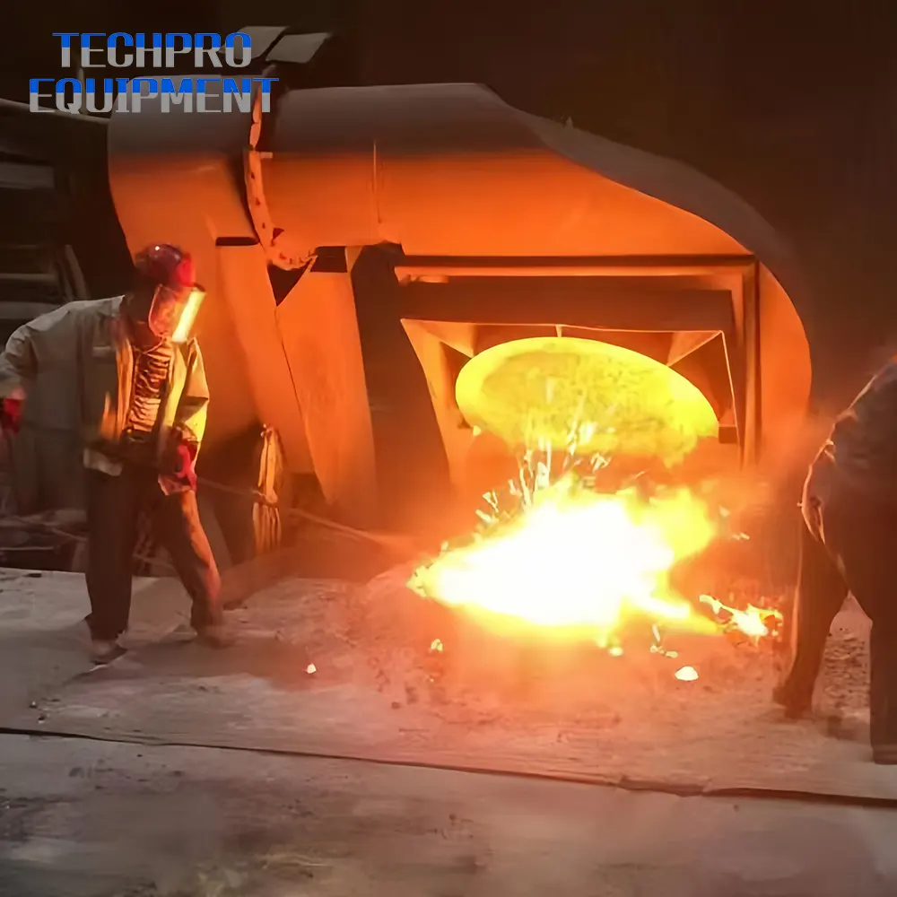 Pabrik Baja 500 kg 400 kw tungku peleburan induksi baja bekas dengan satu Daya dua tungku badan baja